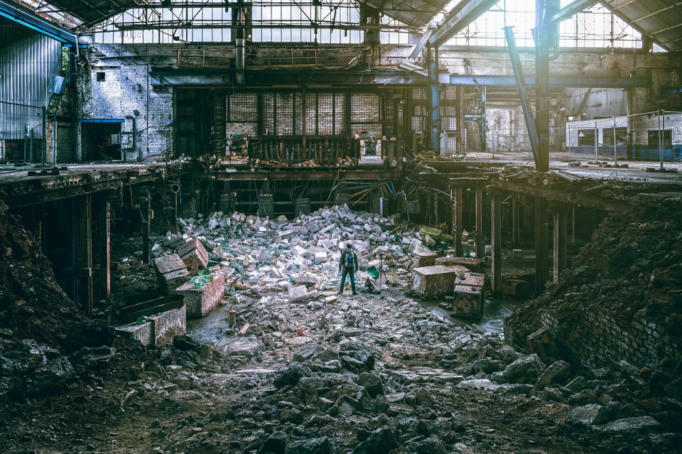 Industrial cleaning in African factory