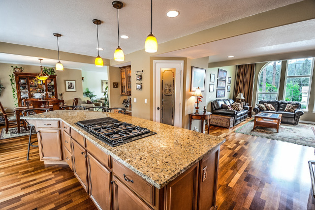 African residential cleaning in living room